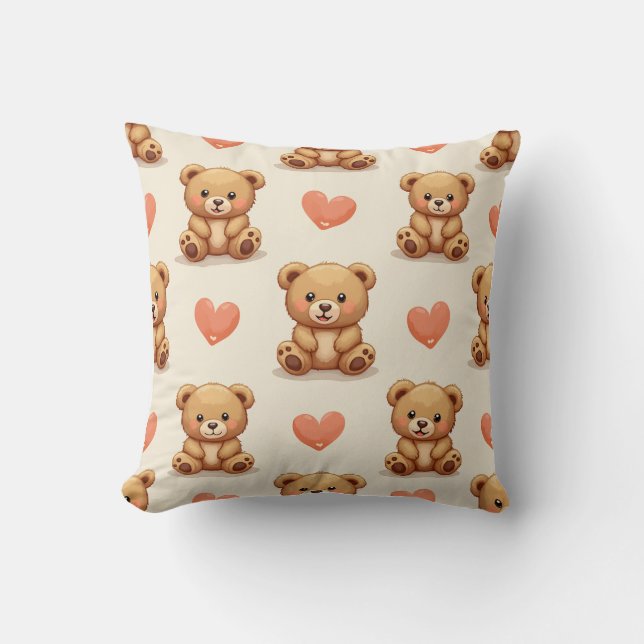 C'est un coussin mignon en forme d'ours. (Recto)