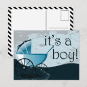 c'est un faire-part de bébé garçon (Devant / Derrière)