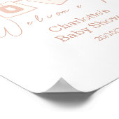 C'est un garçon ! Affiche de bienvenue de couleur (Coin)