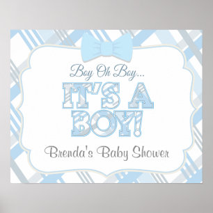 C'est un garçon Affiche personnalisée pour Baby Sh