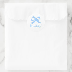 C'est un garçon autocollants pour baby shower nœud