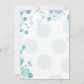 C'est un garçon Baby shower Blue Dots Invitation (Dos)