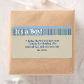 C'est un garçon, Baby shower Favor Étiquettes (En situation)