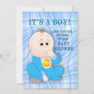 C'est un garçon - Baby shower Invitation