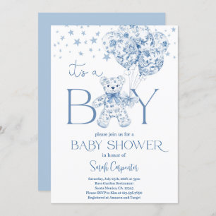 C'est un garçon Bear Baby shower Boy Invitation