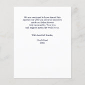 C'est un garçon bleu bébé chaussures un carte de r (Dos)