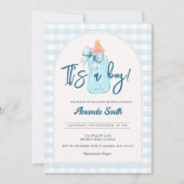 C'est un garçon Bottles Baby shower Invitation (Devant)