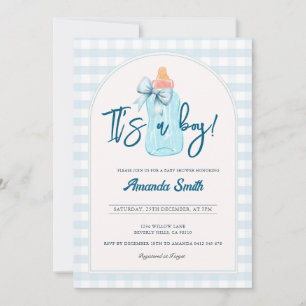 C'est un garçon Bottles Baby shower Invitation