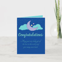 C'est un garçon ! Carte de félicitations baby show