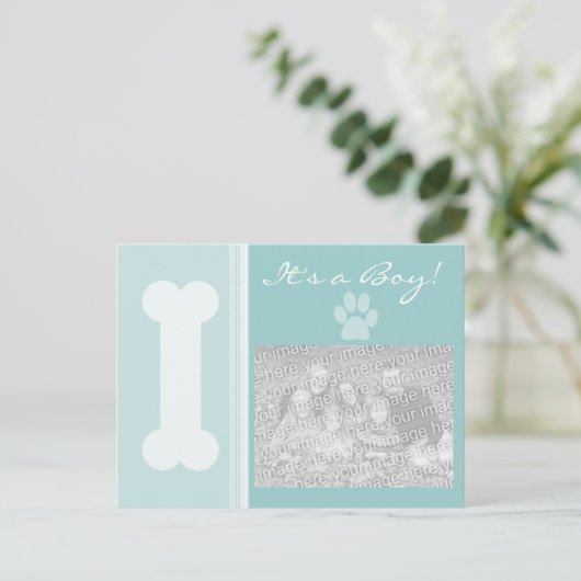 C'est un garçon ! Carte postale (Debout devant)