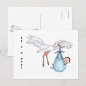 C'est un garçon ! Carte postale (Devant / Derrière)