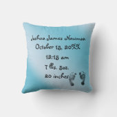 C'est un garçon - coussin de souvenir de cigogne (Verso)