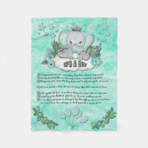 "C'est un garçon" Couverture bébé