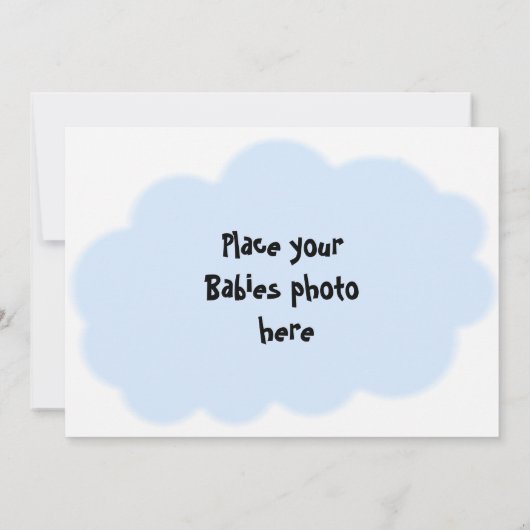 C'est un garçon Faire-part de naissance (Dos)