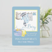 C'est un garçon - Fier grand-parents Faire-part Cl (Debout devant)