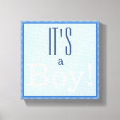 C'est un garçon ! Impression Canvas (Recto)