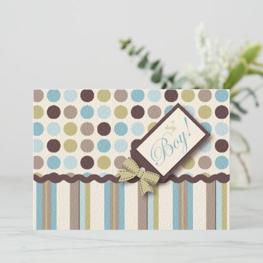 C'est un garçon ! Invitation (Debout devant)