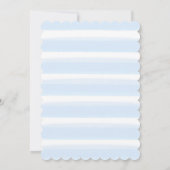 C'EST UN GARÇON Invitation aquarelle à feuille d'o (Dos)