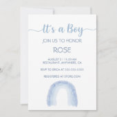 C'est un garçon Invitation arc-en-ciel (Devant)