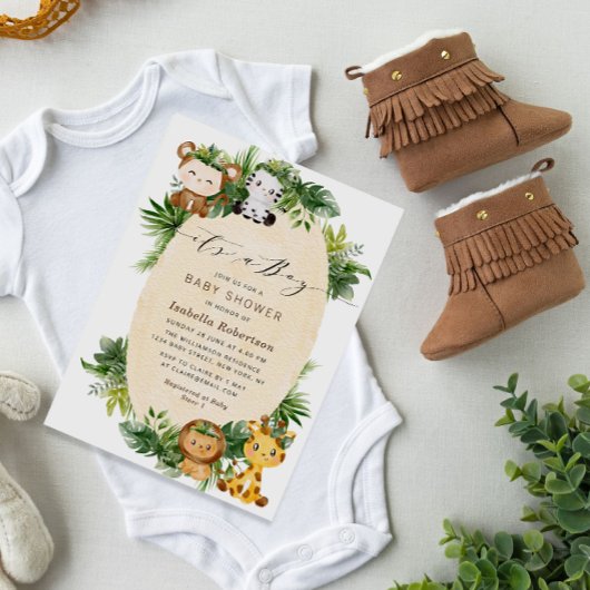 C'EST UN GARÇON | Invitation au baby shower de la