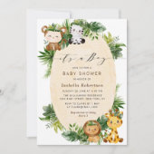 C'EST UN GARÇON | Invitation au baby shower de la (Devant)