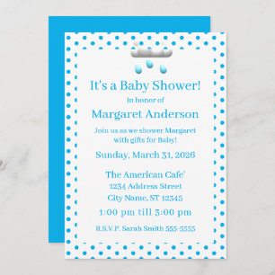 C'est un garçon ! Invitation baby shower