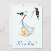 C'est un garçon Invitation drôle pour la fête de b (Dos)