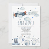 C'est un garçon Invitation pour une douche avion a (Devant)