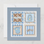 C'est un garçon ! Invitations de douche pour bébé (Devant)