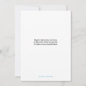 C'est un garçon ! Invitations de douche pour bébés (Dos)