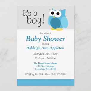 C'est un garçon ! Invitations de douche pour bébés