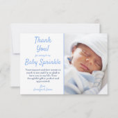 C'est un garçon mignon Merci Bébé bleu saupoudré (Devant)