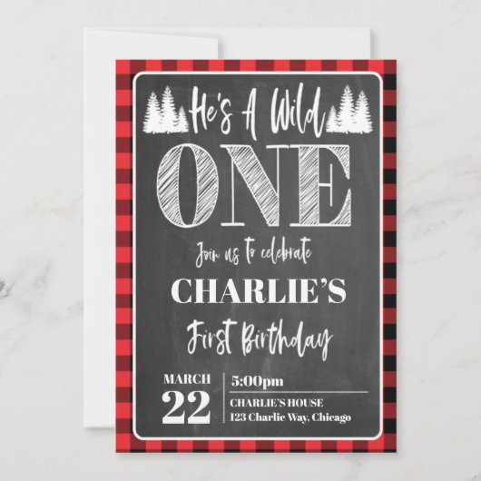 C'est un garçon sauvage, premier Invitation de fêt (Devant)