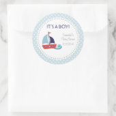 C'est un garçon Stickers Baby shower de bateau nau (Sac)