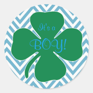 C'est un garçon Stickers Baby shower irlandais à t