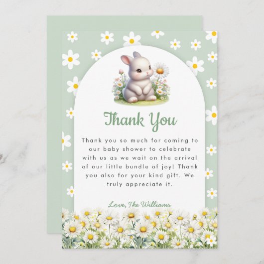 C'est un garçon Teddy Bear Baby shower Carte de re (Devant / Derrière)