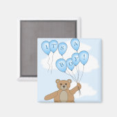 C'est un Garçon Teddy Bear Magnet (Recto/Verso)