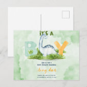 c'est un garçon, une invitation baby shower, un di (Devant / Derrière)