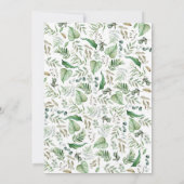 C'EST UN GARÇON WOODLAND BABY SHOWER INVITATION (Dos)