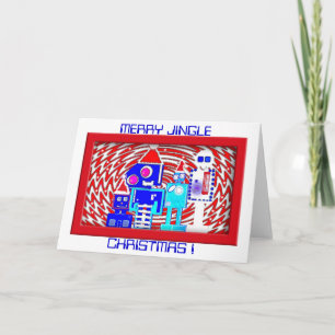 C'est un genre de robot de carte de Noël