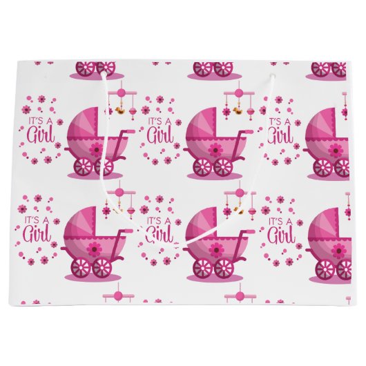 C'est un grand sac cadeau fille (Devant)