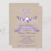 C'est un invitation de baby shower de citrouilles (Devant / Derrière)