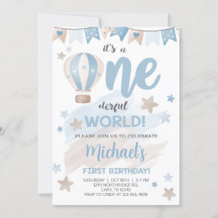 C'est un invitation de premier anniversaire d'un g