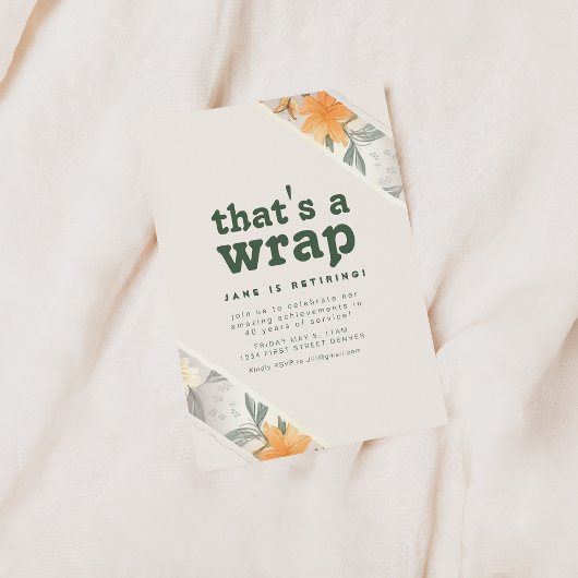 C'est un Invitation du Parti de la retraite floral