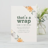 C'est un Invitation du Parti de la retraite floral (Debout devant)