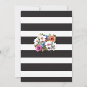 C'est un Invitation Floral Baby shower Garçon Stri (Dos)