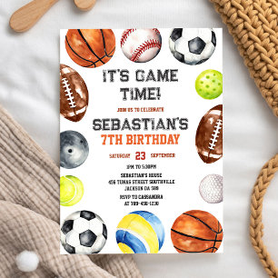 C'est un jeu de football pour enfants Invitation d