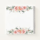 c'est un livre d'hôtes de baby shower à fleurs ros (Dos)