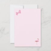 C'est un Merci de Baby shower de Flamant rose rose (Dos)