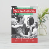 C'est un merveilleux Carte photo de Noël (Debout devant)